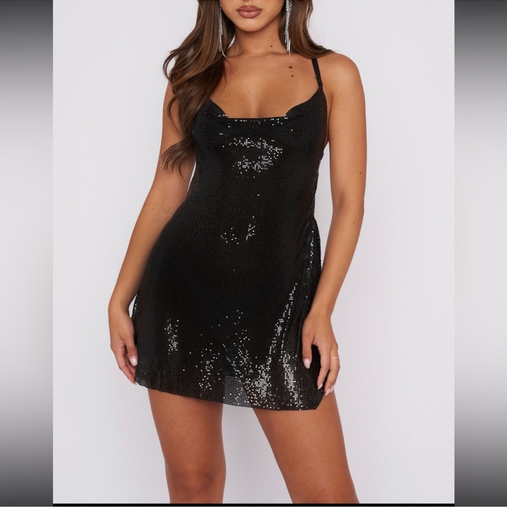 White Fox Boutique Black Iconic Image Dress